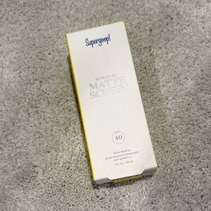 Supergoop! Mineral Matte Screen SPF 40 in White and Yellow